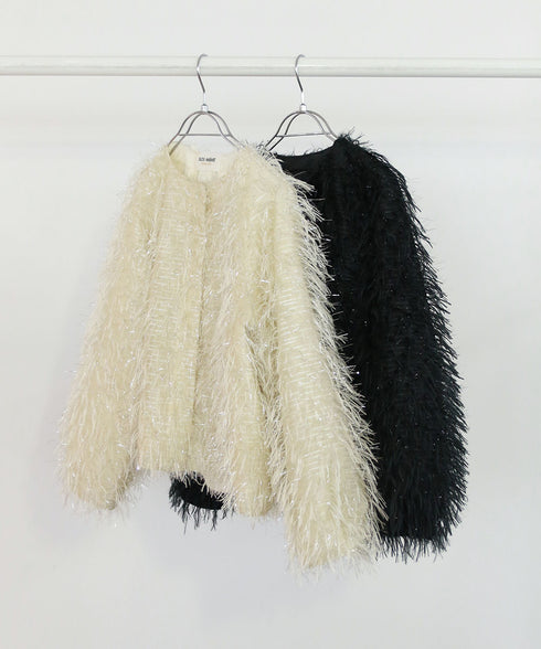 【SOI-MeME】sheer fringe jacket